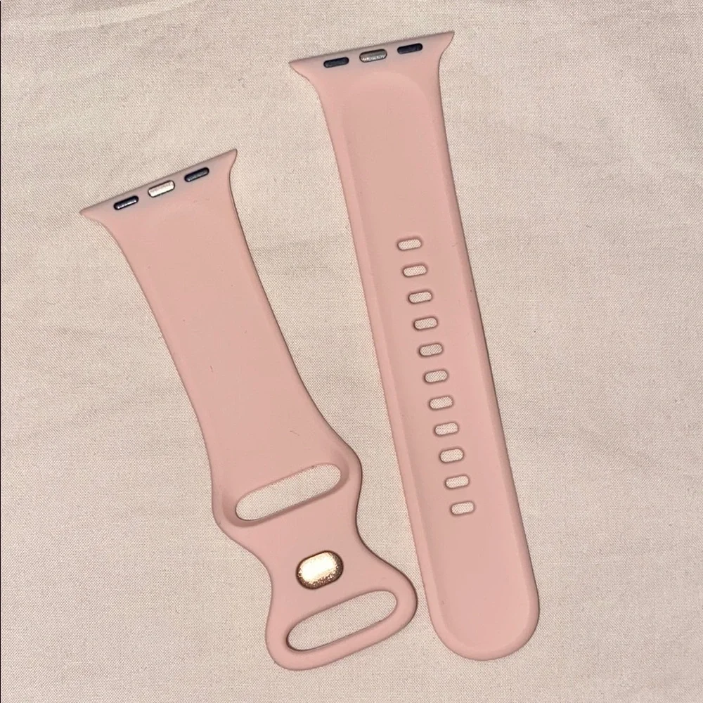Pink Silicone Watch Band